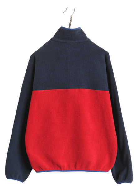 パタゴニア ライトウェイト シンチラ スナップT メンズ S / 18年製 フリース プルオーバー ジャケット ブルゾン アウトドア ツートン 赤 紺