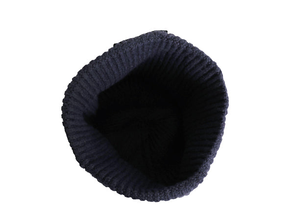 ノースフェイス ケーブル ニット キャップ メンズ レディース フリーサイズ / 帽子 アウトドア ビーニー ワッチ ボックスロゴ リブ編み 紺