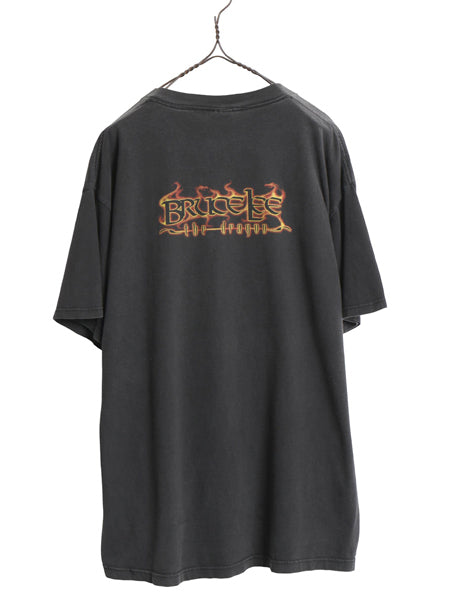 90s 00s ★ ブルースリー イラスト プリント Tシャツ メンズ XL 古着 オールド オフィシャル ムービー 映画 俳優 ドラゴン グラフィック 黒