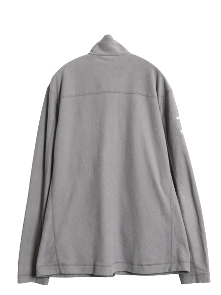 パタゴニア マイクロD フリース ジャケット メンズ L / 古着 19年製 アウトドア フルジップ ブルゾン ハイネック ワンポイント 企業 グレー