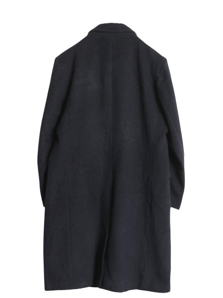 90s イギリス製 Gloverall ダブル チェスター コート メンズ L / オールド メルトン ウール フィールド ロングコート きれいめ 濃紺 英国製