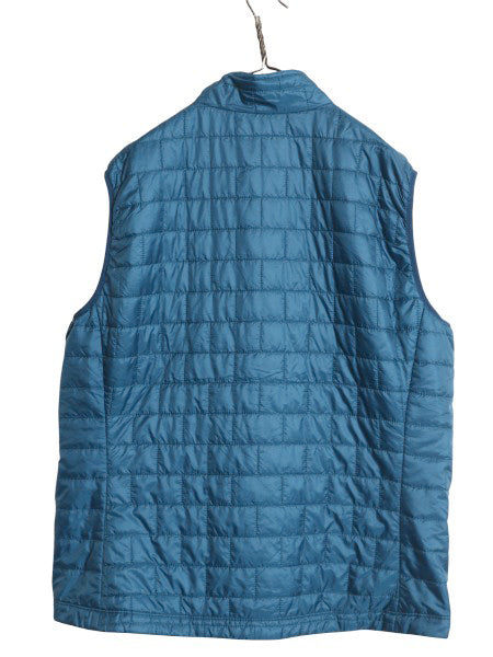 パタゴニア ナノ パフ ベスト メンズ XXL 古着 23年製 中綿 ナイロン キルティング フルジップ 重ね着 前開き パッカブル 大きいサイズ 青