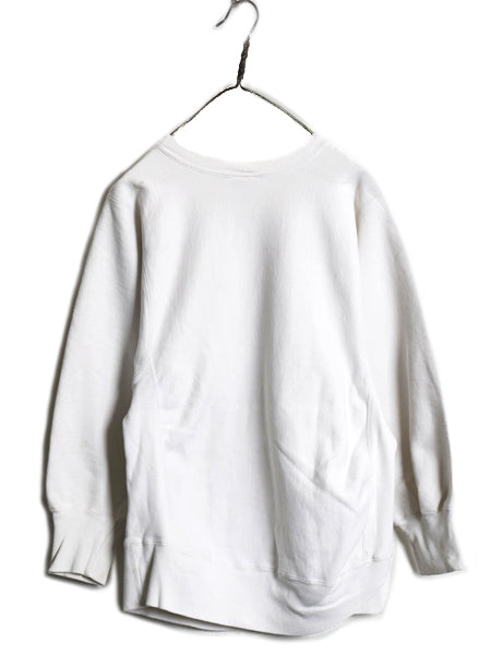 80s USA製 ★ チャンピオン リバースウィーブ プリント スウェット メンズ M 古着 ヴィンテージ 裏起毛 トレーナー カレッジ トリコタグ 白