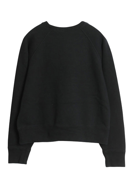 ポロベア ポロ ラルフローレン プリント スウェット レディース S / トレーナー クルーネック ショート丈 裏起毛 キャラクター 黒 ゆったり