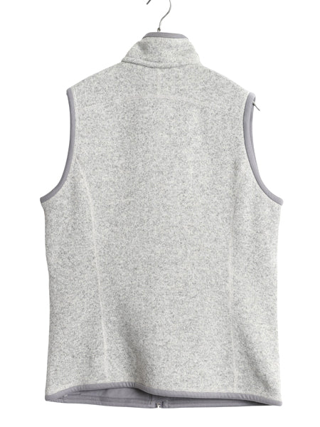 パタゴニア ベターセーター ベスト レディース М 古着 14年製 フリース セーター 前開き フルジップ アウトドア ハイネック 重ね着 グレー