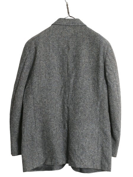 80s USA製 ハリスツイード テーラード ジャケット メンズ M 程/ ヴィンテージ ブレザー ツイード ウール トラッド カジュアル マルチカラー