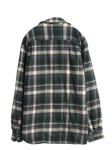 US企画 カーハート チェック フランネル シャツ ジャケット メンズ L / フリース ライナー付き ストレッチ ネルシャツ ワーク マルチカラー