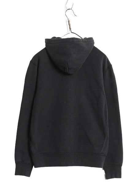 ポロ ラルフローレン フルジップ スウェット フード パーカー メンズ S トレーナー 裏起毛 ヘビーウェイト ワンポイント ブラック シンプル