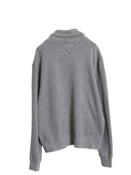 00s ポロ ラルフローレン ショールカラー コットン ニット スウェット メンズ L / オールド セーター トレーナー ワンポイント リブ編み 灰