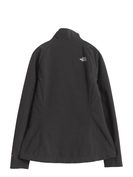 US企画 ノースフェイス APEX ソフトシェル ジャケット レディース L / アウトドア 裏 フリース 防風 ストレッチ ジャンパー フルジップ 黒