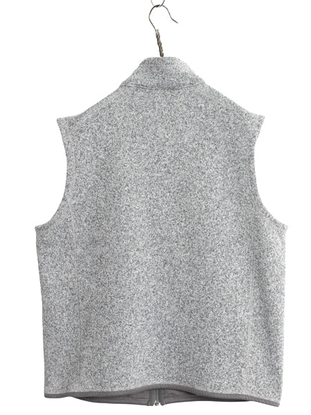 パタゴニア ベターセーター ベスト メンズ L 古着 16年製 フリース セーター 前開き フルジップ アウトドア 重ね着 ワンポイント 杢 グレー