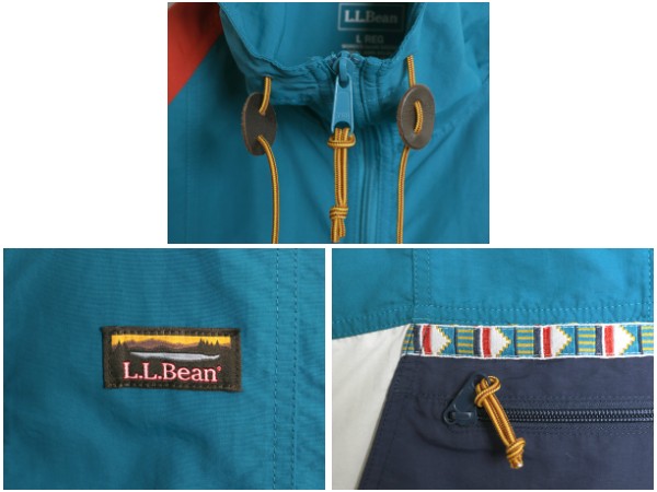 エルエルビーン ナイロン アノラック パーカー ジャケット レディース L / 古着 プルオーバー ハーフジップ パッカブル マンパ ハイネック