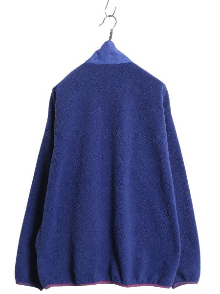 90s USA製 パタゴニア シンチラ ジャケット メンズ XL / 名作 97年代 オールド フリース フルジップ ブルゾン ジャンパー 大きいサイズ 青