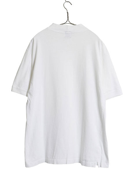90s オールド ギャップ モックネック 半袖 Tシャツ メンズ M / 紺タグ 無地 ヘビーウェイト ハイネック ブランク トップス カットソー 白