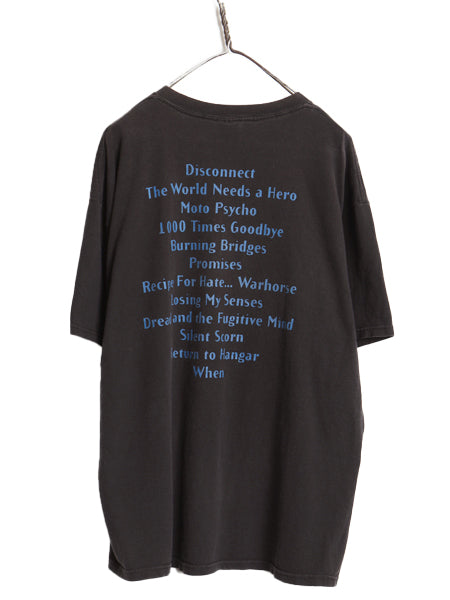 00s ★ メガデス スカル イラスト プリント Tシャツ メンズ XL 古着 オールド オフィシャル 当時物 バンド ロック メタル 大きいサイズ 黒