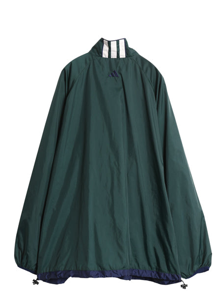 90s アディダス フルジップ ナイロン トラック ジャケット メンズ XL オールド ウィンドブレーカー ブルゾン ハイネック 薄手 大きいサイズ