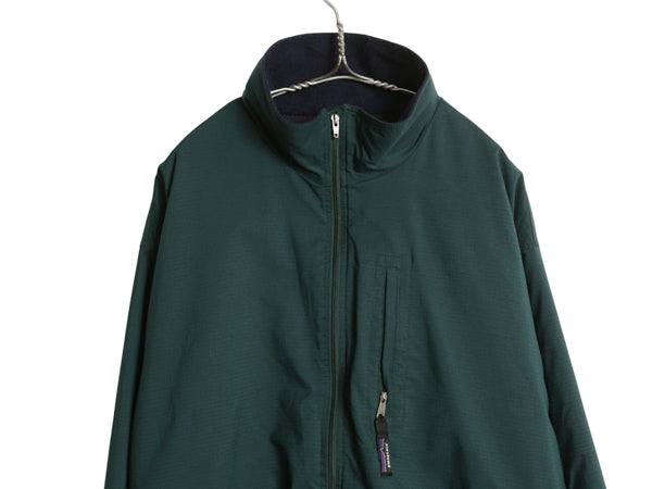 90s ★ パタゴニア ニューマティック ジャケット メンズ XXL オールド 97年製 アウトドア フルジップ ナイロン ジャンパー 大きいサイズ 緑
