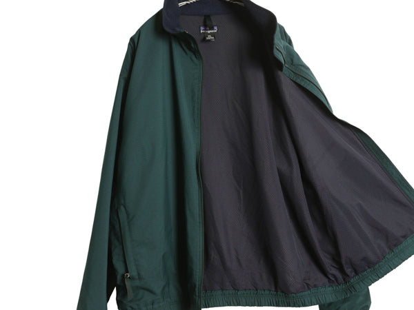 90s ★ パタゴニア ニューマティック ジャケット メンズ XXL オールド 97年製 アウトドア フルジップ ナイロン ジャンパー 大きいサイズ 緑