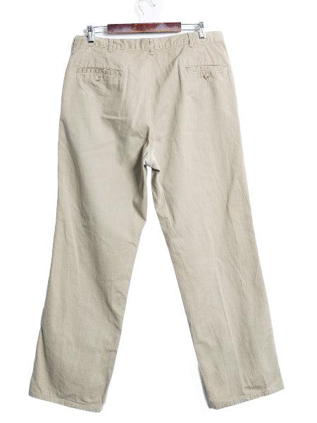 90s USA製 ポロ ラルフローレン コットン チノ パンツ メンズ 実寸 36 31.5 オールド スラックス チノパン ポロチノ ストレート ツータック
