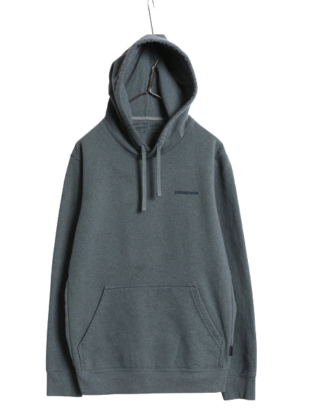 パタゴニア 両面 プリント スウェット フード パーカー メンズ М レディース L 23年製 トレーナー プルオーバー 波タグ アウトドア 裏起毛