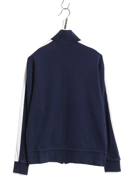 ポロ ラルフローレン トラック ジャケット メンズ S / フルジップ ストレッチ 薄手 ジャージ ブルゾン ハイネック ワンポイント ツートン