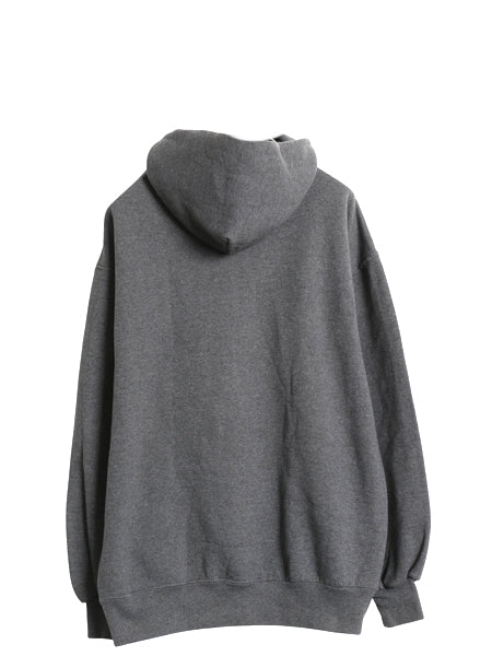 90s USA製 ラッセル 無地 スウェット フード パーカー メンズ レディース L / オールド プルオーバー トレーナー ブランク 裏起毛 グレー
