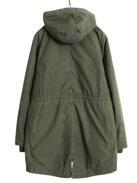 US企画 カーハート フライバーグ コート レディース M / 古着 ワーク パーカー ジャケット 中綿 キルティング ライナー モッズ ハーフ 廃盤