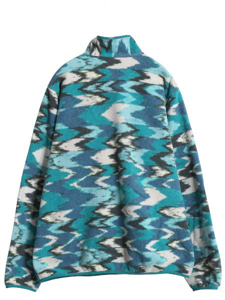 パタゴニア 総柄 ライトウェイト シンチラ スナップT レディース XL 古着 17年製 フリース プルオーバー ジャケット ブルゾン 大きいサイズ