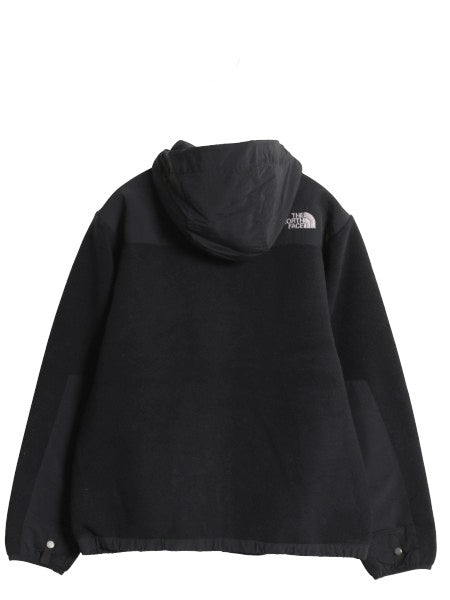 ノースフェイス フード付き デナリ ジャケット ボーイズ L メンズ XS 程 アウトドア フリース ナイロン パーカー フルジップ ジャンパー 黒