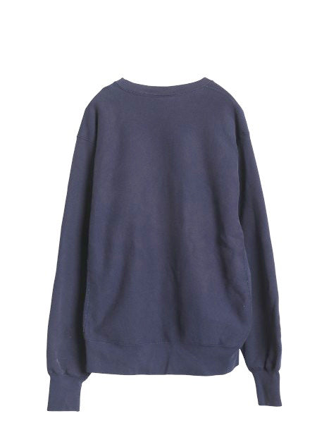 90s USA製 リー カレッジ プリント スウェット メンズ L 古着 オールド ヘビーウェイト トレーナー 裏起毛 厚手 リバース タイプ シンプル