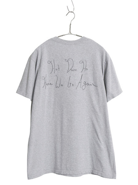 22SS USA製 シュプリーム リル キム フォト サイン プリント Tシャツ メンズ M グラフィック アート イラスト ラッパー ヘビーウェイト 灰