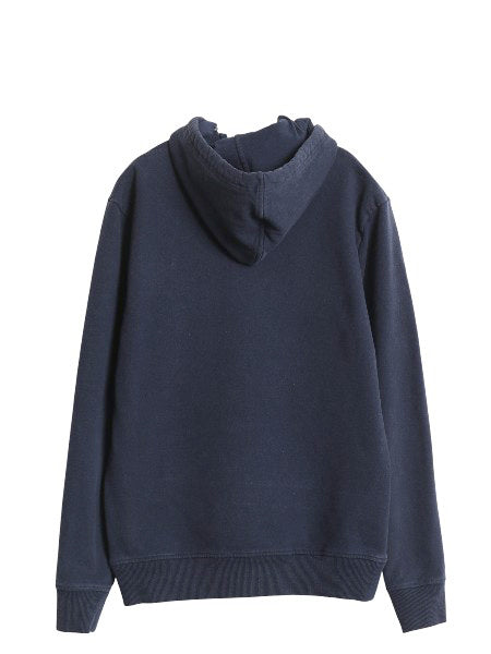 パタゴニア プリント スウェット フード パーカー メンズ M 19年製 トレーナー プルオーバー ストレッチ ヘビーウェイト シンプル ネイビー