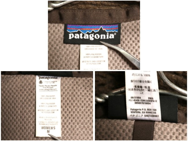 パタゴニア レトロX フリース ベスト レディース М / 古着 12年製 フルジップ アウトドア パイル 重ね着 前開き ハイネック 廃盤 ブラウン