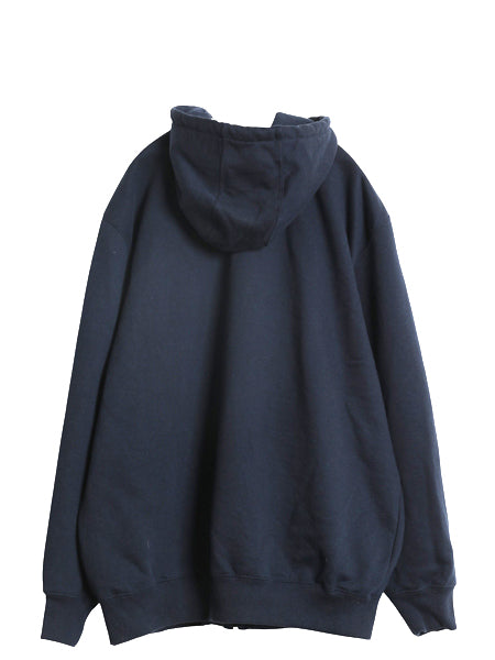 US企画 カーハート フルジップ スウェット フード パーカー メンズ XL / 古着 トレーナー ヘビーウェイト 大きいサイズ 裏起毛 撥水加工 紺