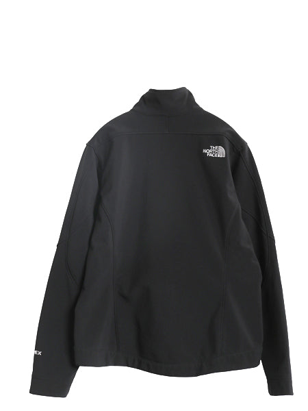 US企画 ノースフェイス APEX ソフトシェル ジャケット レディース М / 古着 アウトドア 裏 フリース ブルゾン フルジップ ハイネック 黒