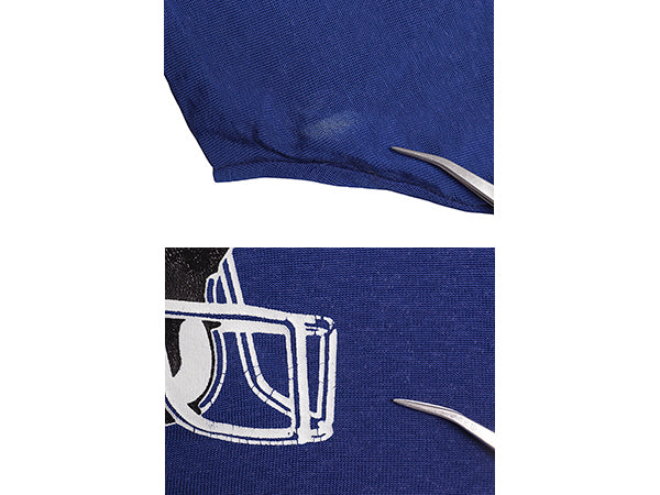 80s USA製 ■ チャンピオン NFL ジャイアンツ 3面 プリント 半袖 フットボール Tシャツ メンズ L / 古着 80年代 Champion アメフト Vネック