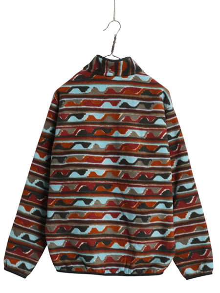 パタゴニア 総柄 ライトウェイト シンチラ スナップT メンズ L 16年製 プルオーバー フリース ジャケット ブルゾン ジャンパー アウトドア