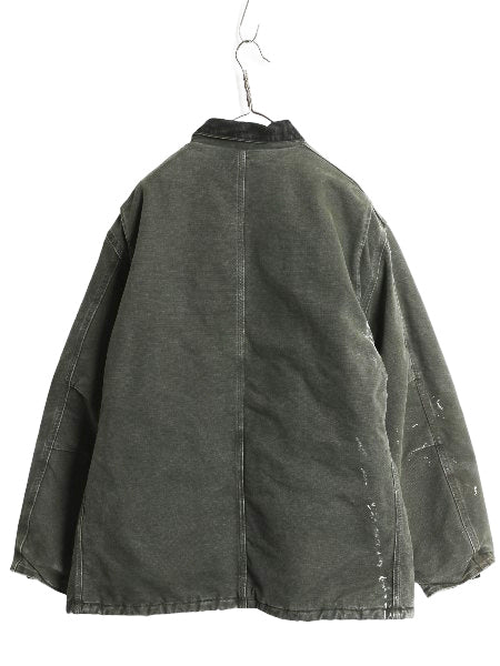US企画 00s カーハート トラディショナル コート メンズ XL / オールド ダック ジャケット 中綿 キルティング ライナー MOS モス グリーン