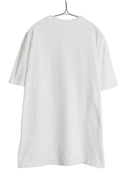 80s USA製 キャラクター イラスト プリント Tシャツ XL 小さめ L ヴィンテージ グラフィック シングルステッチ ヘビーウェイト コットン 白