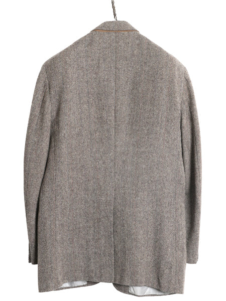 80s USA製 サウスウィック ツイード テーラード ジャケット メンズ XL 程 ヴィンテージ ウール ブレザー ストライプ 大きいサイズ トラッド