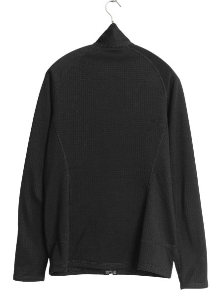 パタゴニア R1 フルジップ ジャケット レディース М メンズ S 程 古着 レギュレーター ストレッチ 裏 フリース ハイネック ブルゾン 黒