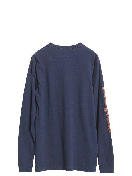 パタゴニア プリント 長袖 Tシャツ メンズ S / 18年製 アウトドア ロンT ロングスリーブ 袖プリント カットソー クルーネック ワンポイント