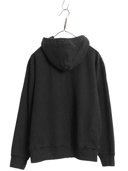 ポロ ラルフローレン フルジップ スウェット フード パーカー メンズ L トレーナー 裏起毛 ヘビーウェイト ワンポイント ブラック シンプル