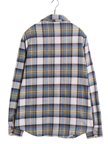 70s ビッグマック チェック ヘビー フランネル シャツ メンズ L ヴィンテージ JCペニー 100% コットン ネルシャツ 長袖シャツ マルチカラー