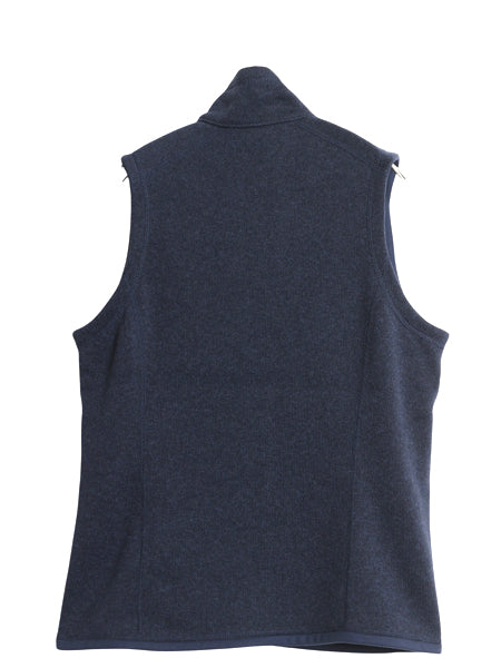 パタゴニア ベターセーター ベスト レディース M 古着 19年製 フリース セーター 前開き フルジップ アウトドア ハイネック 重ね着 企業 紺