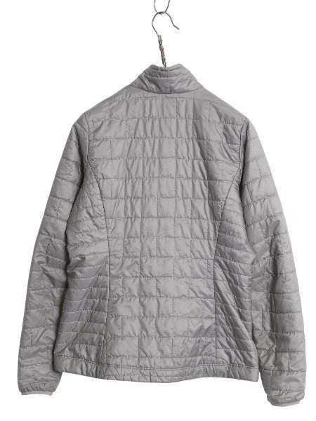 パタゴニア ナノ パフ ジャケット レディース S / 17年製 アウトドア 中綿 ナイロン キルティング フルジップ パッカブル ブルゾン 灰 軽量