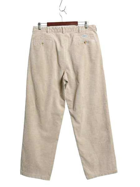 90s ポロ ラルフローレン 太畝 コーデュロイ パンツ 実寸 34 30 / オールド スラックス ストレート ツータック ヘビーウェイト ポロコーズ
