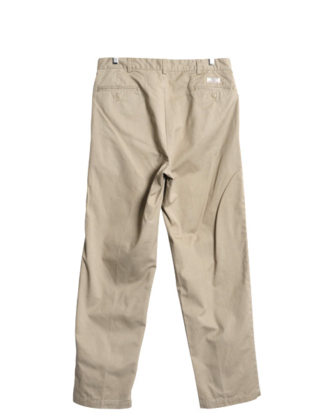 90s ポロ ラルフローレン コットン チノ パンツ 36 34 / オールド スラックス チノパン ストレート ツータック ボトムス ポロチノ ベージュ