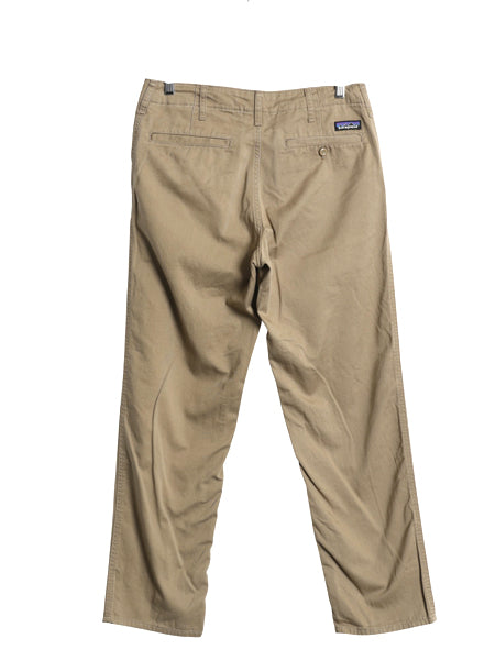 パタゴニア フォー キャニオン ツイル パンツ メンズ 32 古着 19年製 アウトドア チノ チノパン ストレート ノータック ゆったり ベージュ