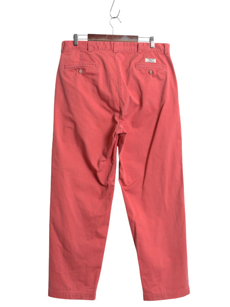 90s ポロ ラルフローレン コットン チノ パンツ 36 32 / オールド スラックス チノパン ストレート ノータック アーミー タイプ ポロチノ